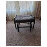 Black Metal rocking footstool