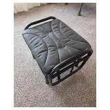 Black Metal rocking footstool