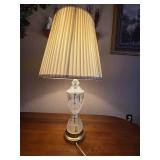 Vintage Hollywood Regency style Crystal & Bronze table lamps - Set of 2