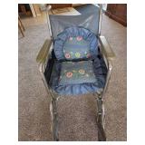 Vintage Wheelchair with 2 pillows