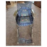 Vintage Wheelchair with 2 pillows
