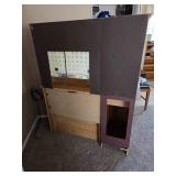 Office desk and chair with 2 seat pillows