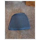 Office desk and chair with 2 seat pillows