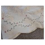 VINTAGE Embroidered King Size bed blanket