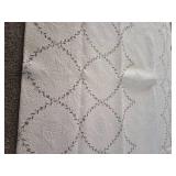 VINTAGE Embroidered King Size bed blanket