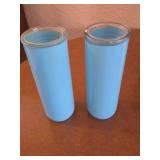 Multi Color tall candle jar holders