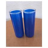 Multi Color tall candle jar holders