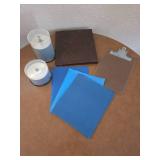 Stationary Lot - folders, clipboard, blank CD