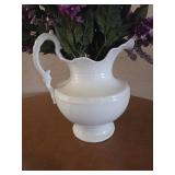 VINTAGE Pitcher and Washbowl Set with floral decor