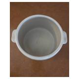 VINTAGE bean pot crock with 2 hot pad holders