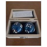 Vintage one cigar box,  cigar box top,  yin yang Wong balls