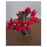 Homemade Poinsettia plant