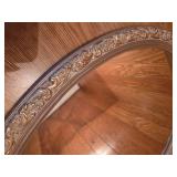 VINTAGE Ornate oval mirror