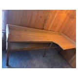 Cornered wall Table with shelf