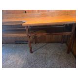 Cornered wall Table with shelf
