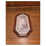 VINTAGE 1983 Framed Hummingbird lithograph print