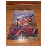 Completed "Old Glory" puzzle print