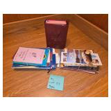 Vintage Bible with 2 sets of mini religious books