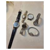 VINTAGE Assortment of watches & watch parts - 6 pieces