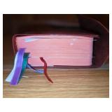 Vintage Bible with 2 sets of mini religious books
