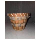 Assortment of wooden baskets with Wood Stack Home decor piece