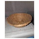Assortment of wooden baskets with Wood Stack Home decor piece