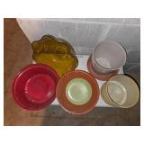 flower planters with amber bowl