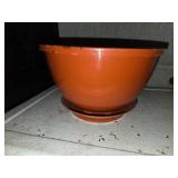 flower planters with amber bowl