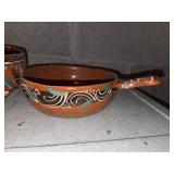 vintage mexican hand made pottery
