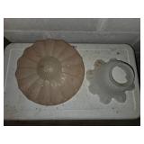 2 vintage light shades