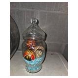 vintage small fish bowl/ crystal vase