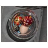 vintage small fish bowl/ crystal vase