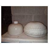 VINTAGE - 2 Glass Lamp Shades