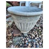 Vintage cement outdoor planter