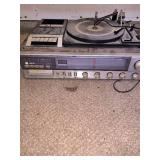 Vintage record player tape player