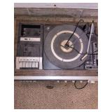 Vintage record player tape player