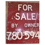 Vintage for sale sign