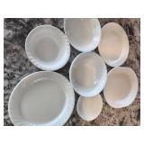 White dishes