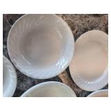 White dishes