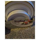 Heavy duty plastic dish wear