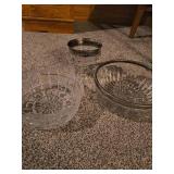 3 Vintage crystal glassware