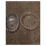 2 Vintage glass dishes