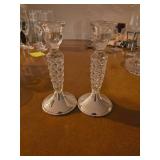 Vintage pair of candle holders