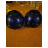 cobalt round blue vases