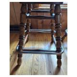 Vintage Wooden Bar Stools with Swivel- Set of 4