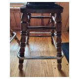 Vintage Wooden Bar Stools with Swivel- Set of 4