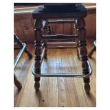 Vintage Wooden Bar Stools with Swivel- Set of 4