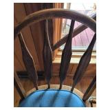Vintage Wooden Bar Stools with Swivel- Set of 4