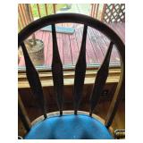 Vintage Wooden Bar Stools with Swivel- Set of 4