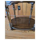 VINTAGE Coffee table with glass top